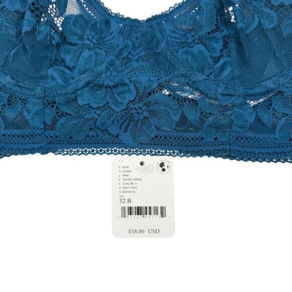 NWT FREE PEOPLE x Intimately FP Sorento Demi Longline Sz 32B Night Swim - Picture 11 of 11